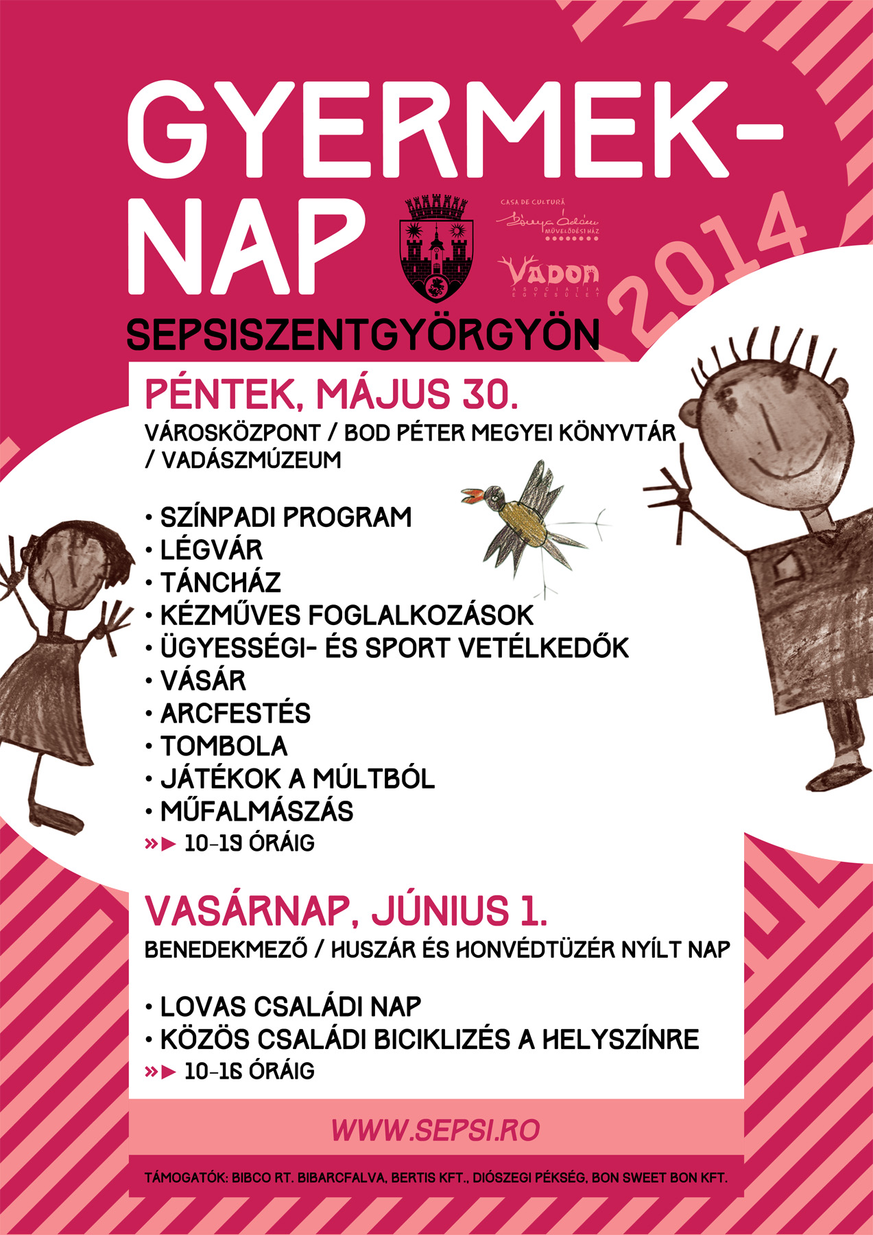 Gyermeknap Sepsiszentgyörgyön 2014 - plakát