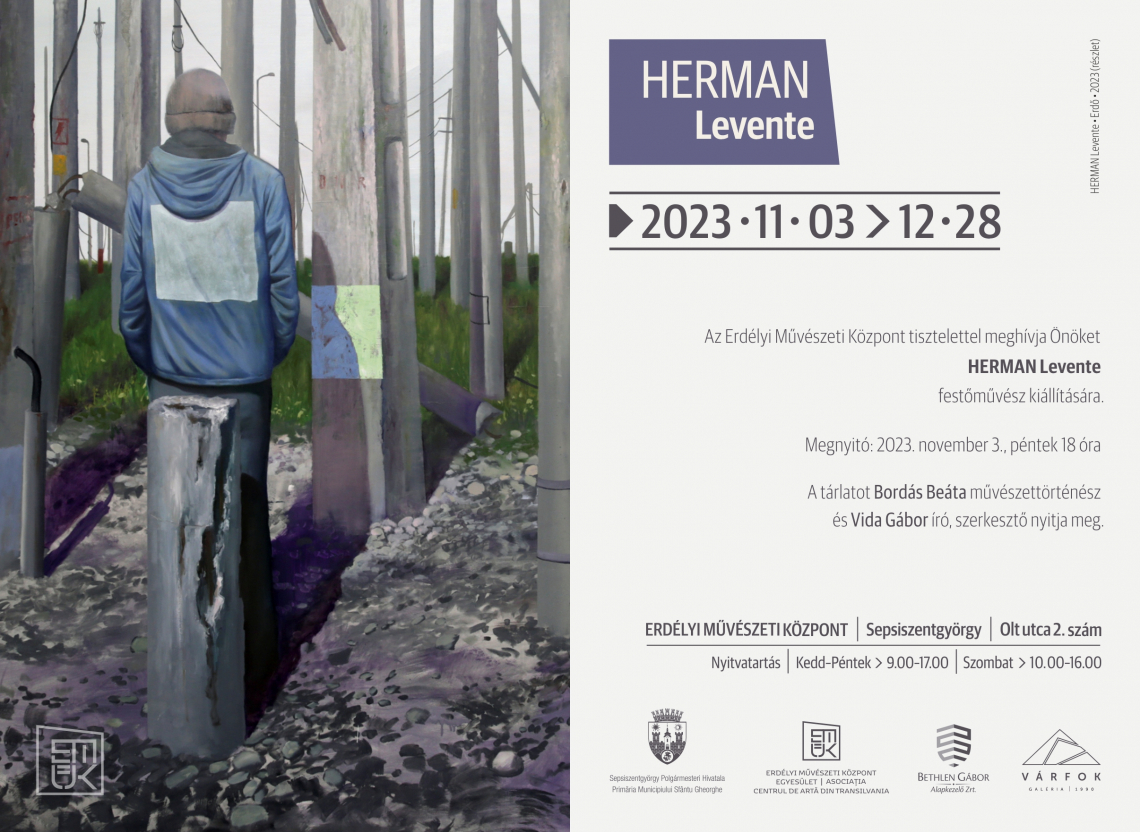 Kettős tárlatnyitó az Erdélyi Művészeti Központban: HERMAN Levente és BODONI Zsolt festőművészek kiállításai